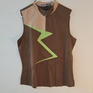 Jamie Sadock Light Brown Cotton Top